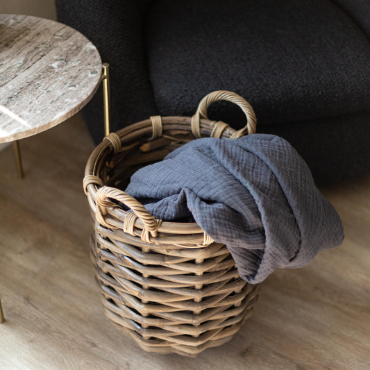 Rattan Round Tapered Basket