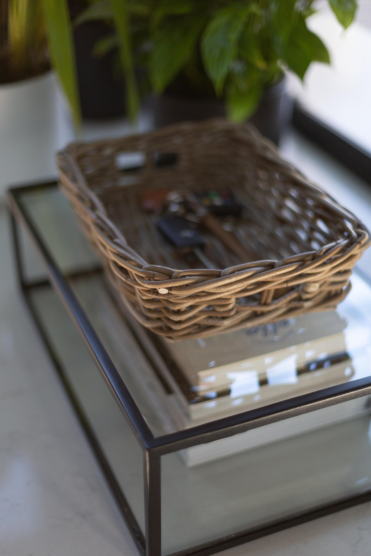 Rattan Rectangular Tray