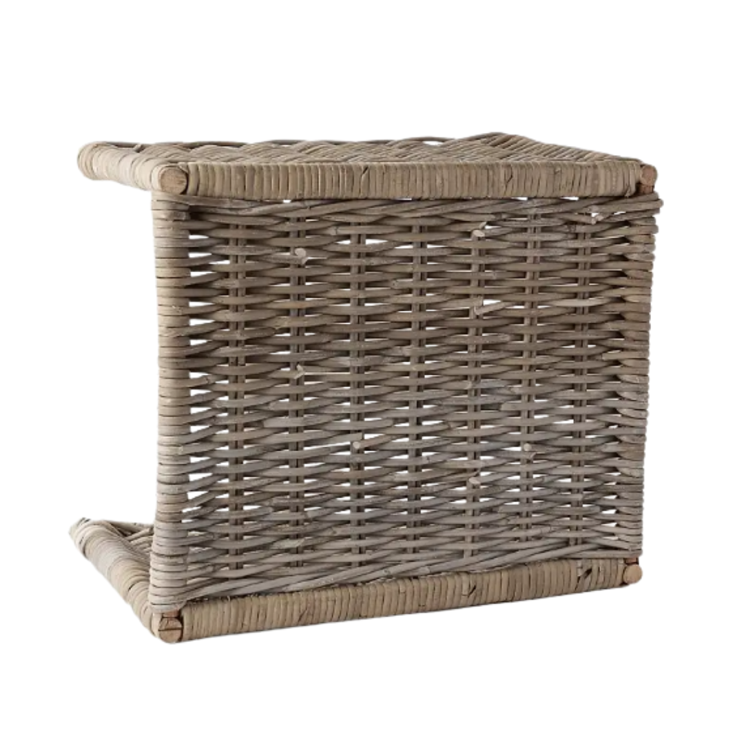 Rattan Rectangular Log Basket