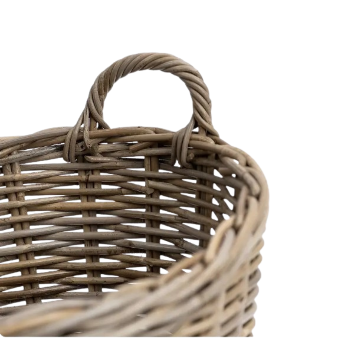 Rattan Oval Laundry Basket