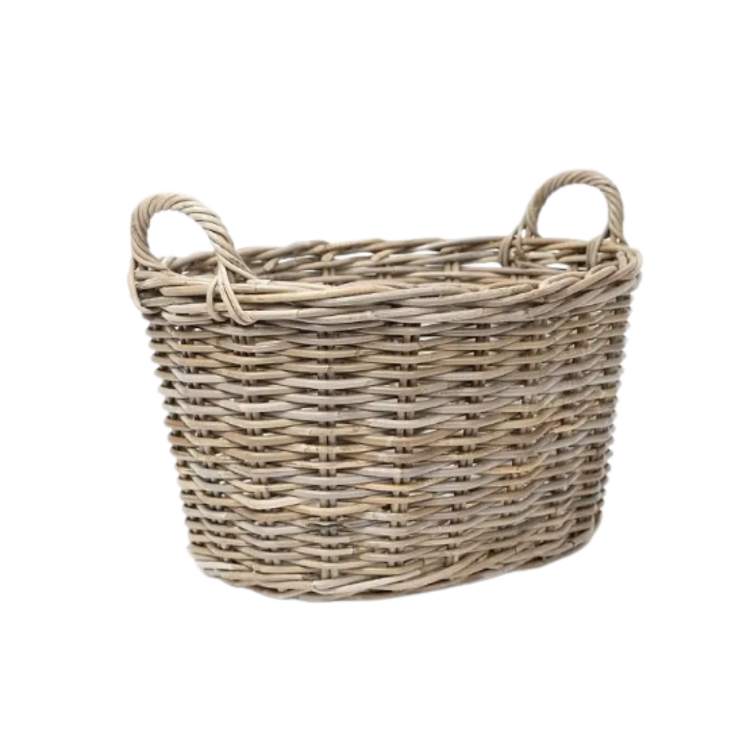 Rattan Oval Laundry Basket