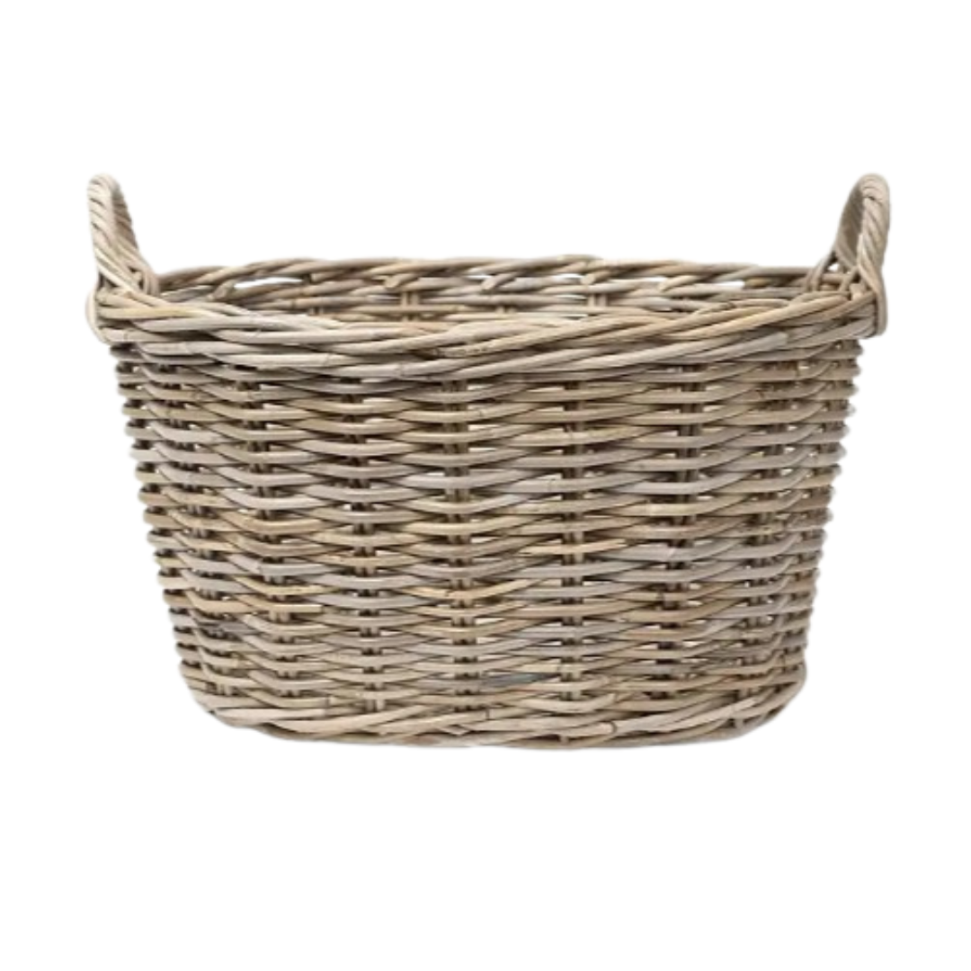 Rattan Oval Laundry Basket
