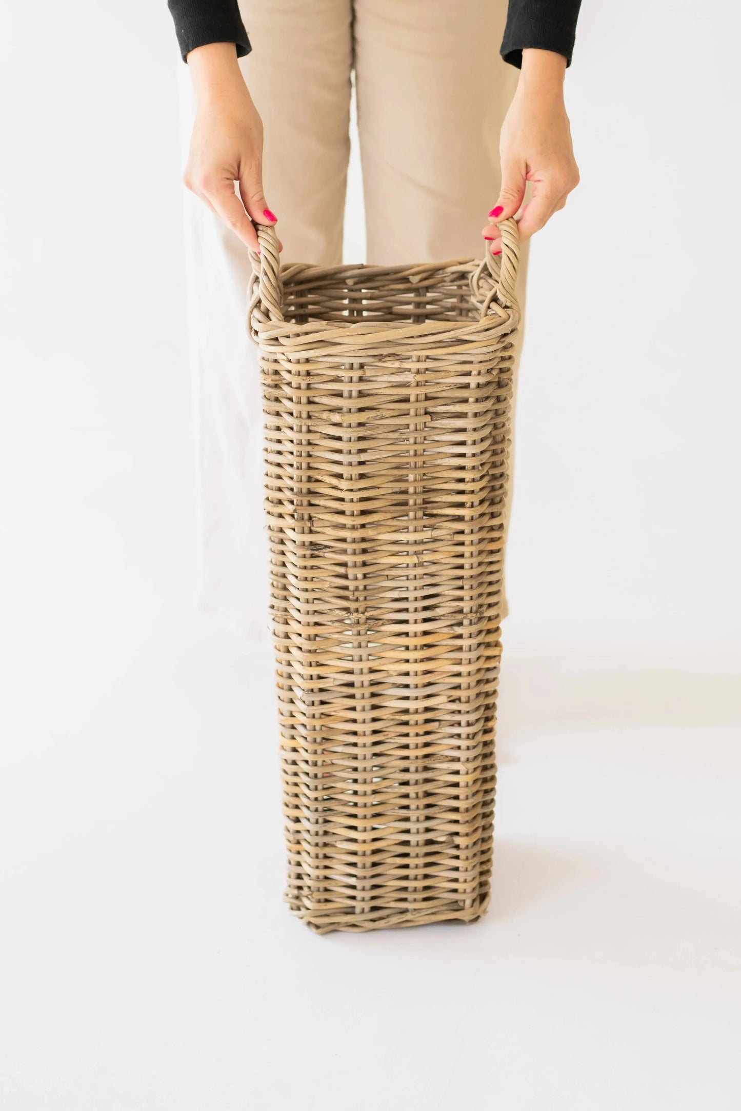 Rattan Square Umbrella Stand Basketly