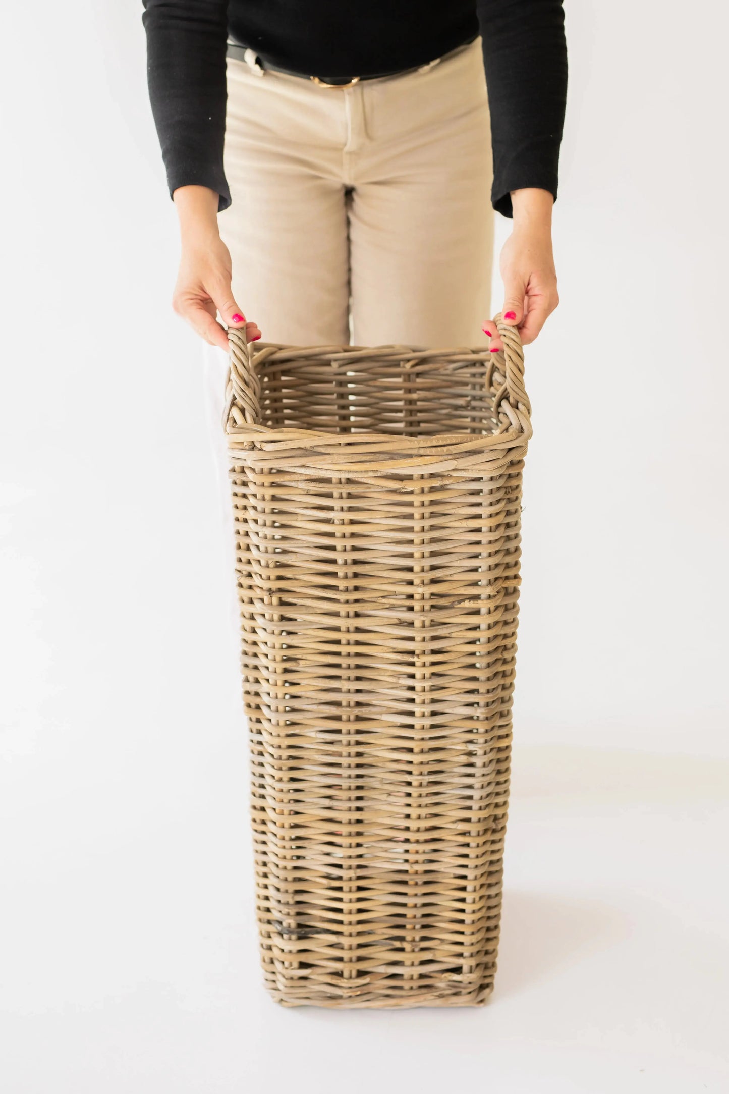 Rattan Square Umbrella Stand Basketly