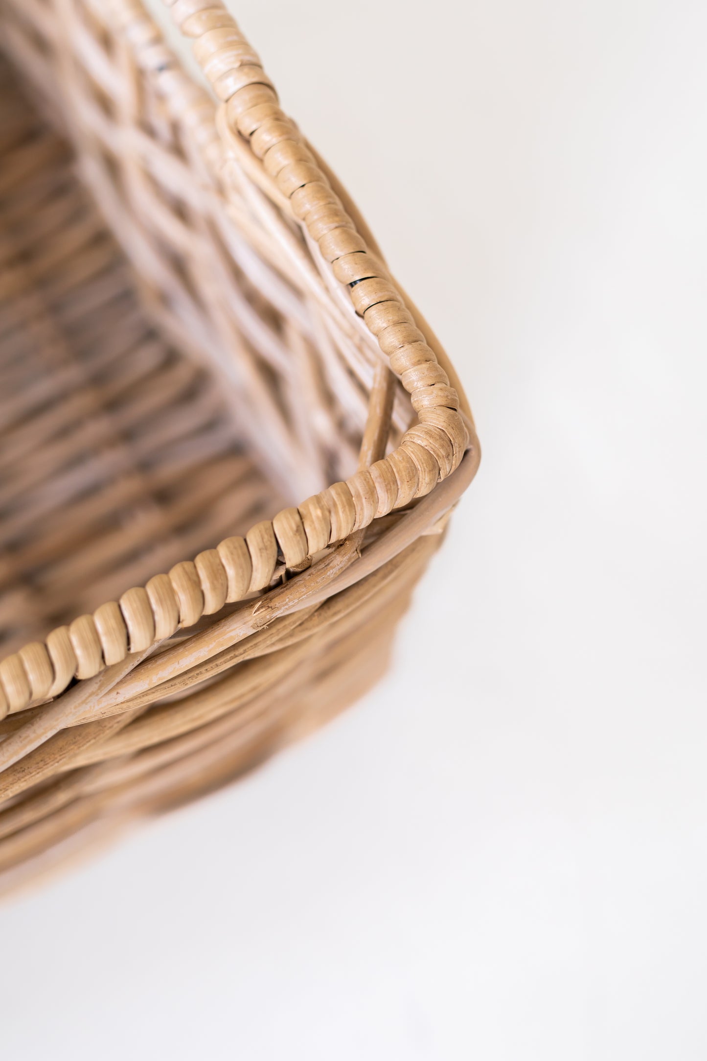 Rattan Rectangular Braided Storage Basket