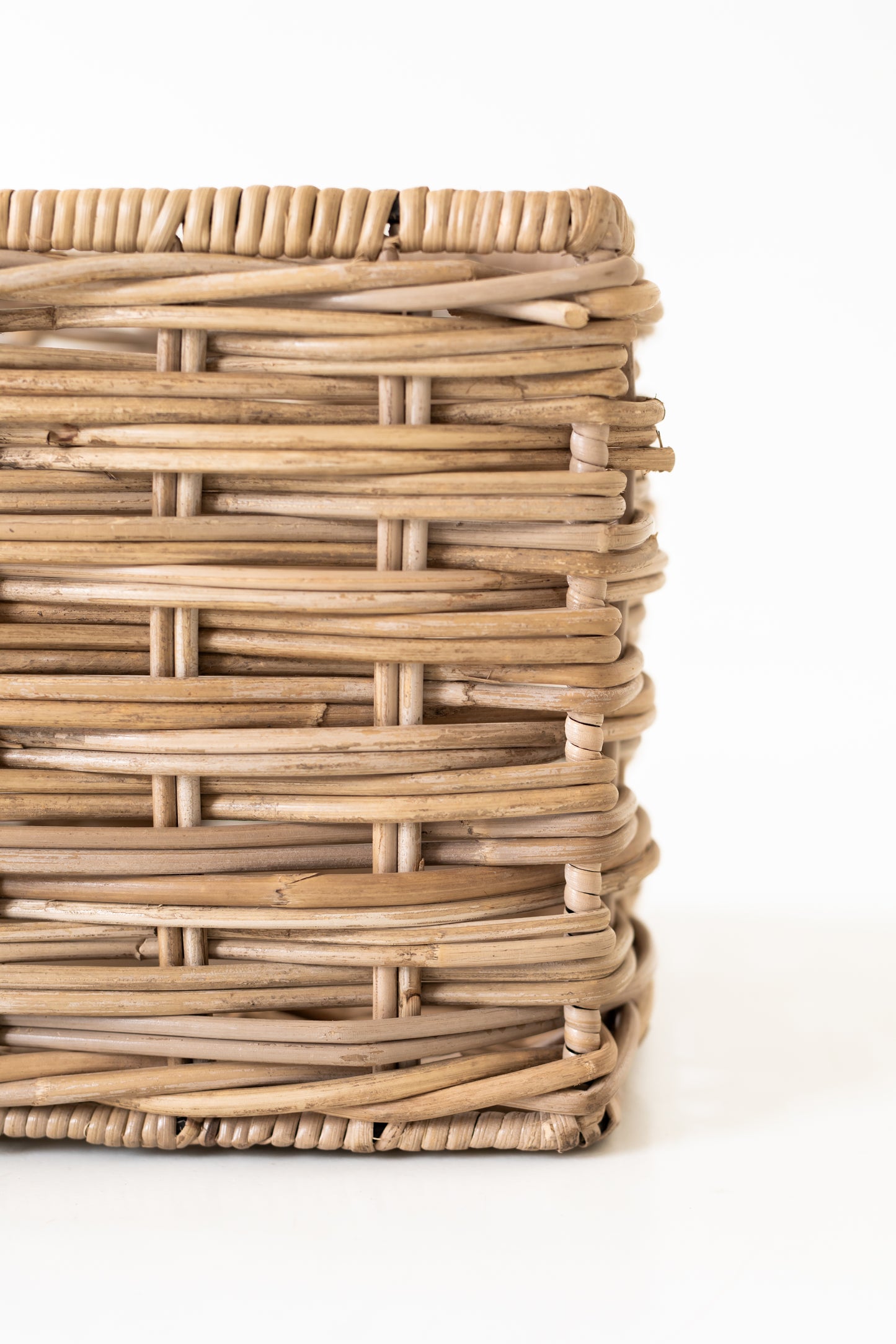 Rattan Rectangular Braided Storage Basket