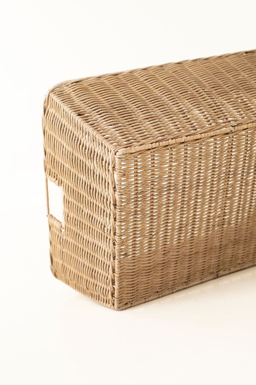 Wicker Tapered Rectangular Storage Basket