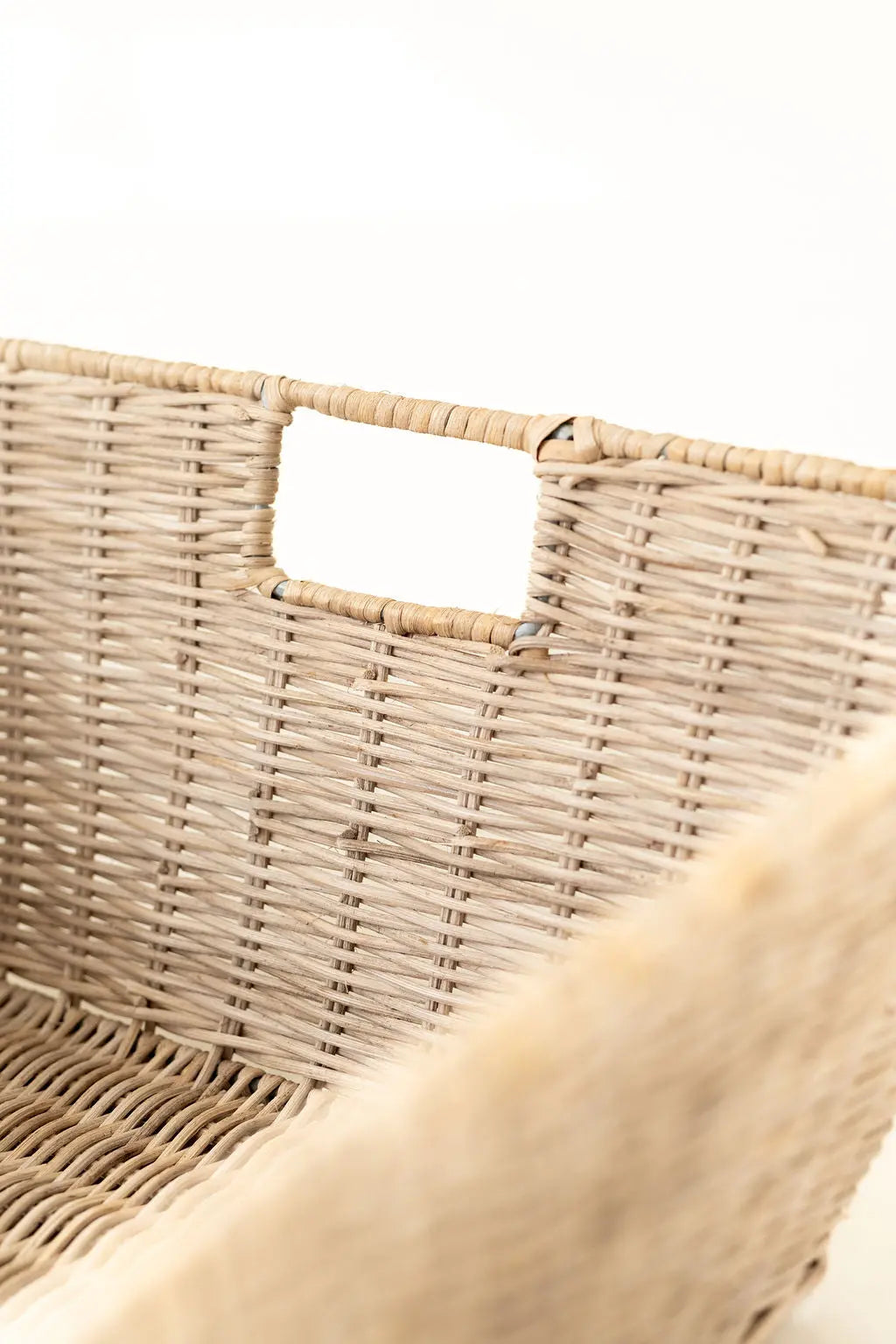 Wicker Tapered Rectangular Storage Basket Basketly