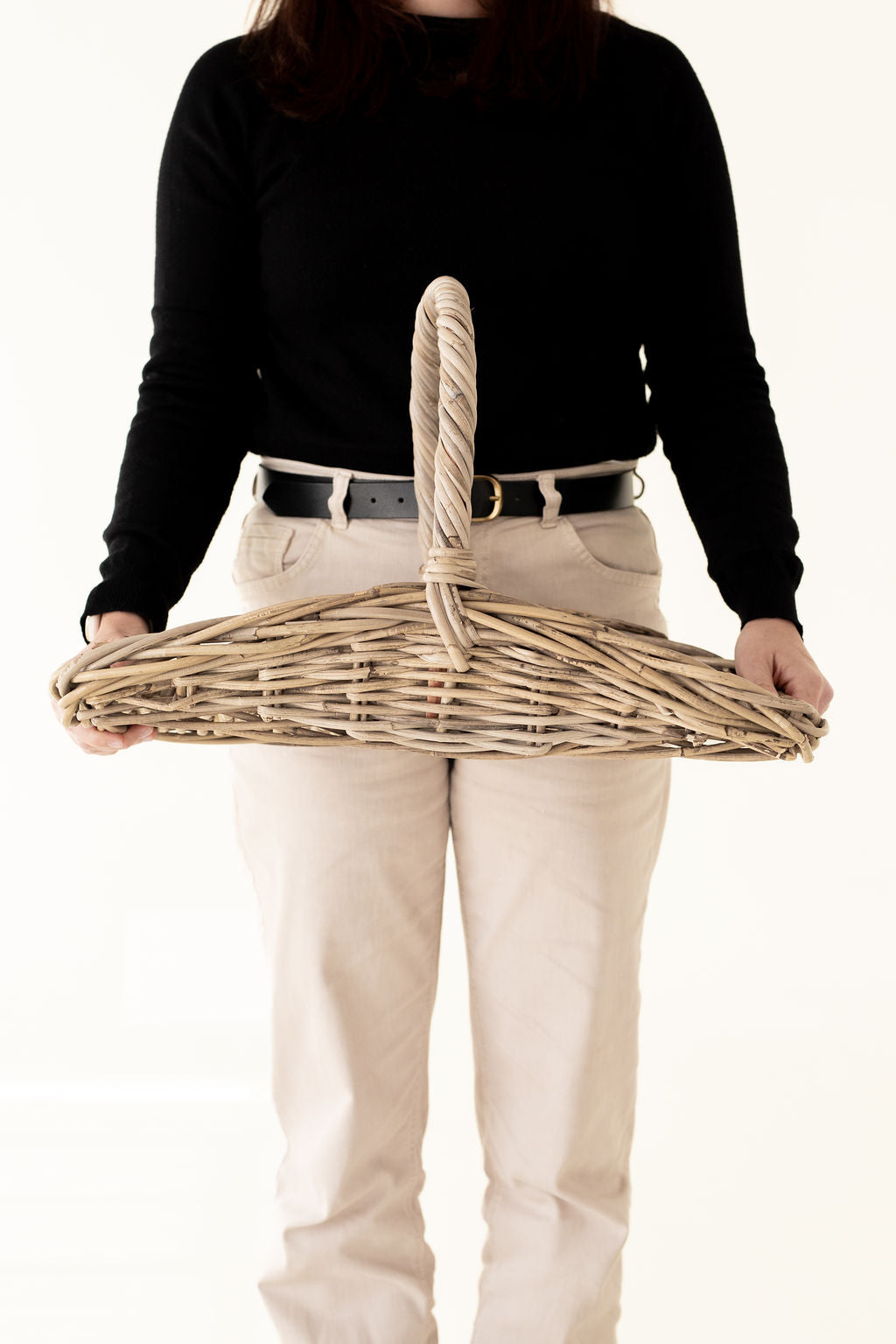 Rattan Flower Carrier Basket