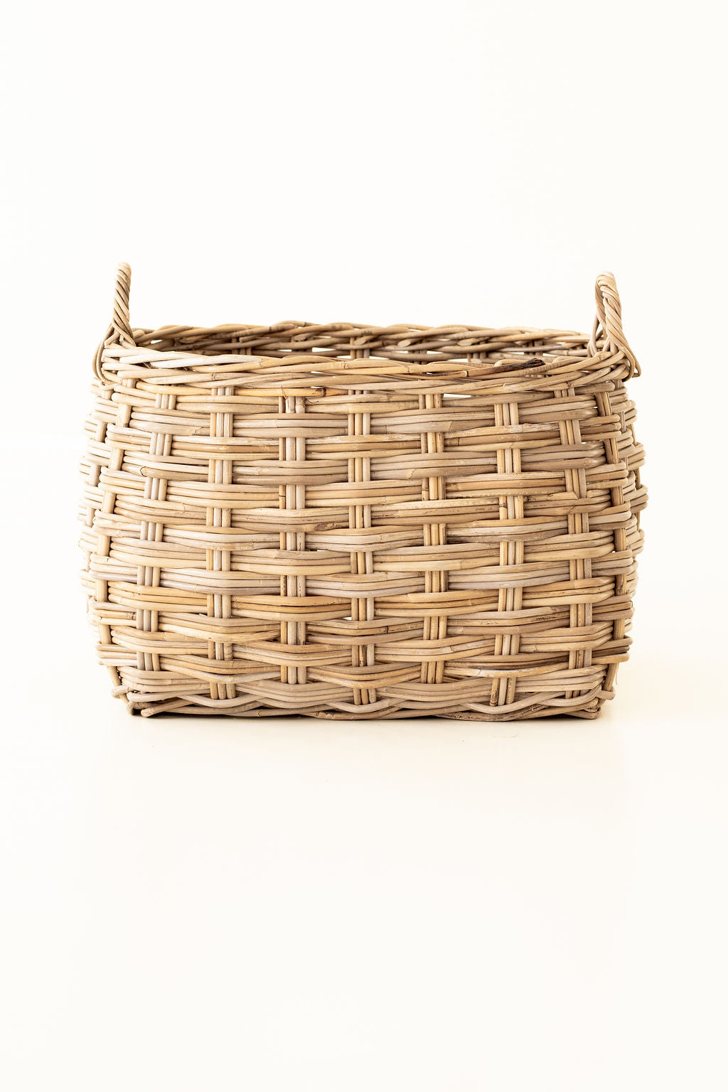 Rattan Rounded Oval Storage Basket