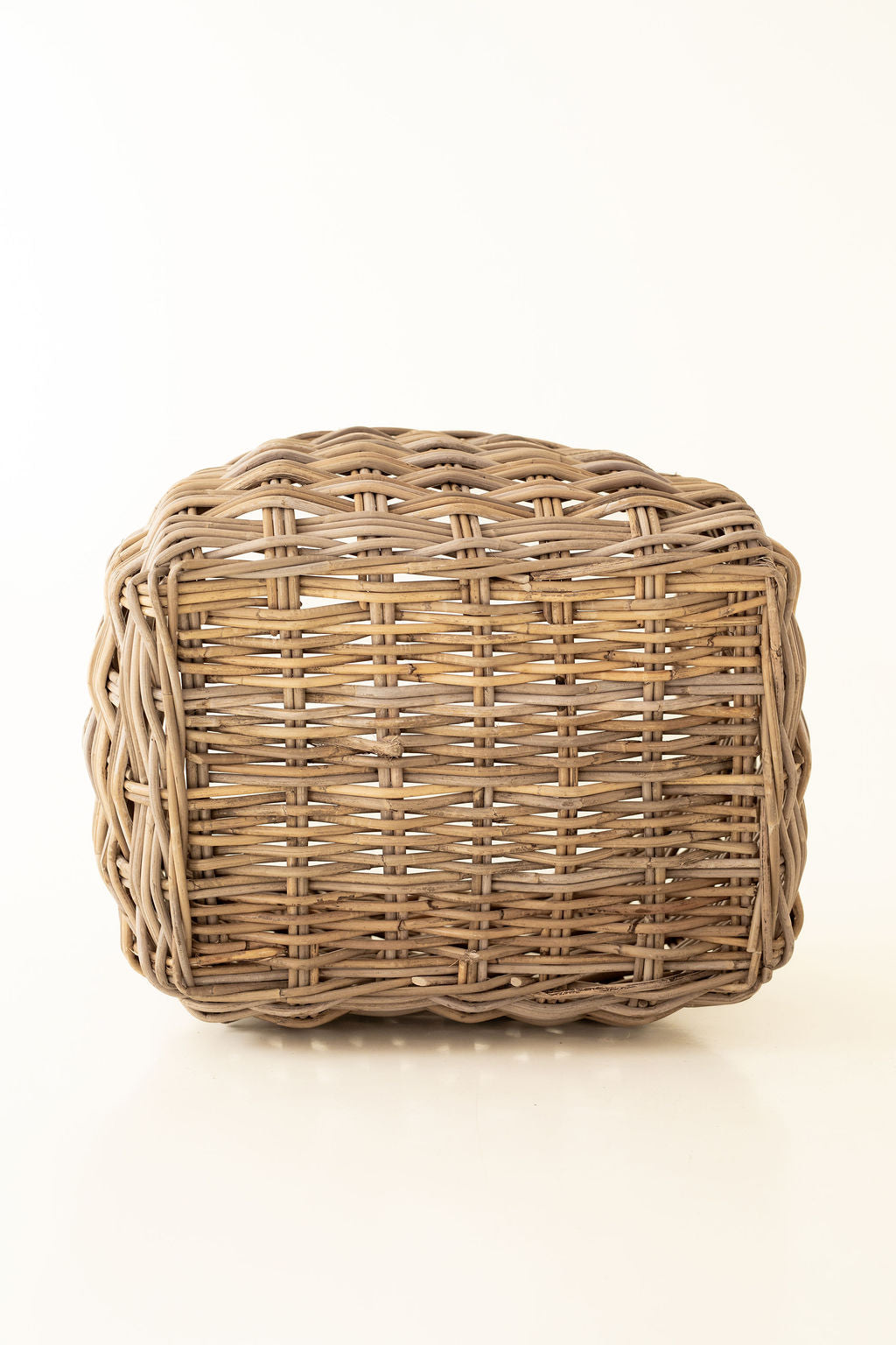 Rattan Rounded Oval Storage Basket