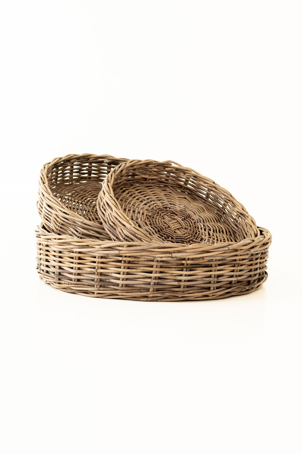 Rattan Round Tray - No Handles