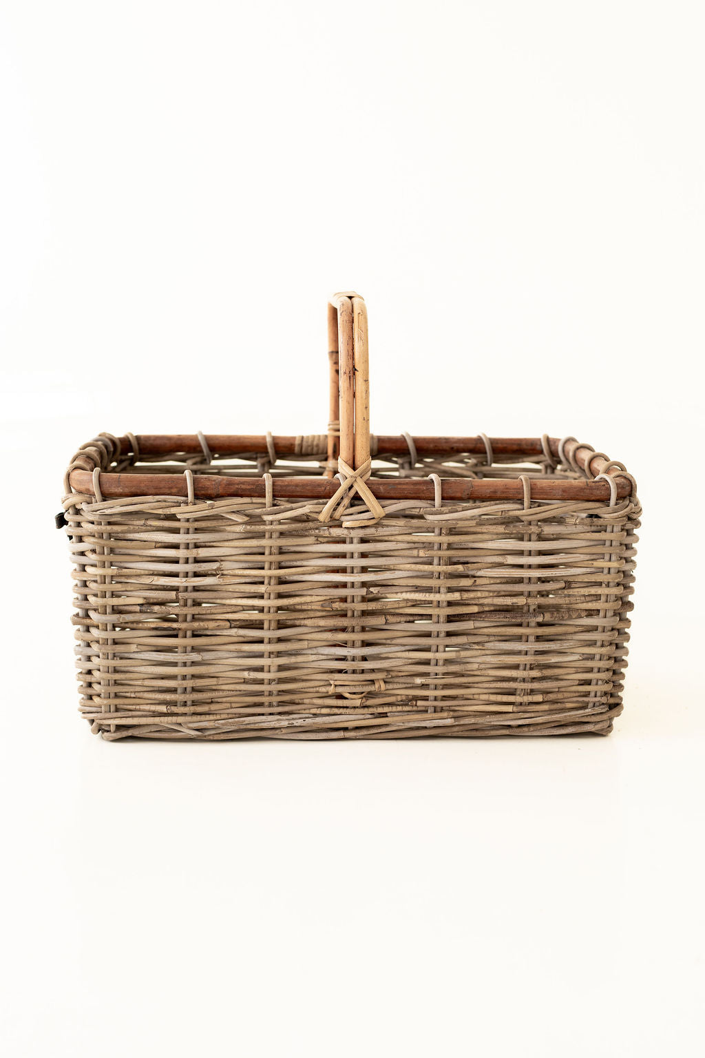 Bamboo and Rattan Picnic Basket