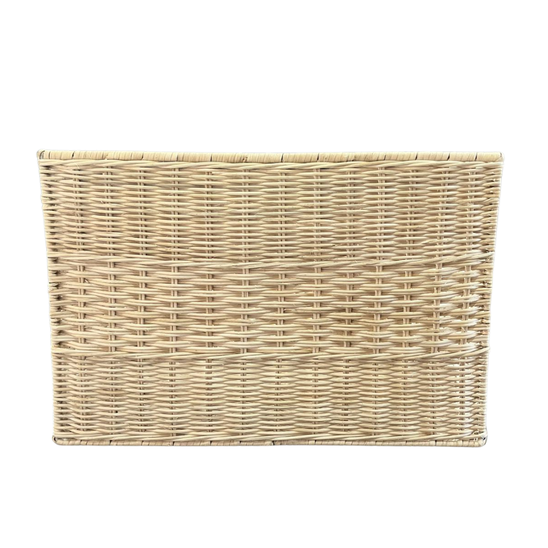 Wicker Weave Rectangular Storage Basket