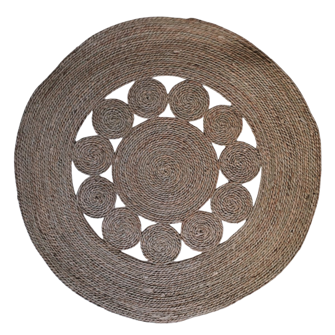 Woven Flower Rug