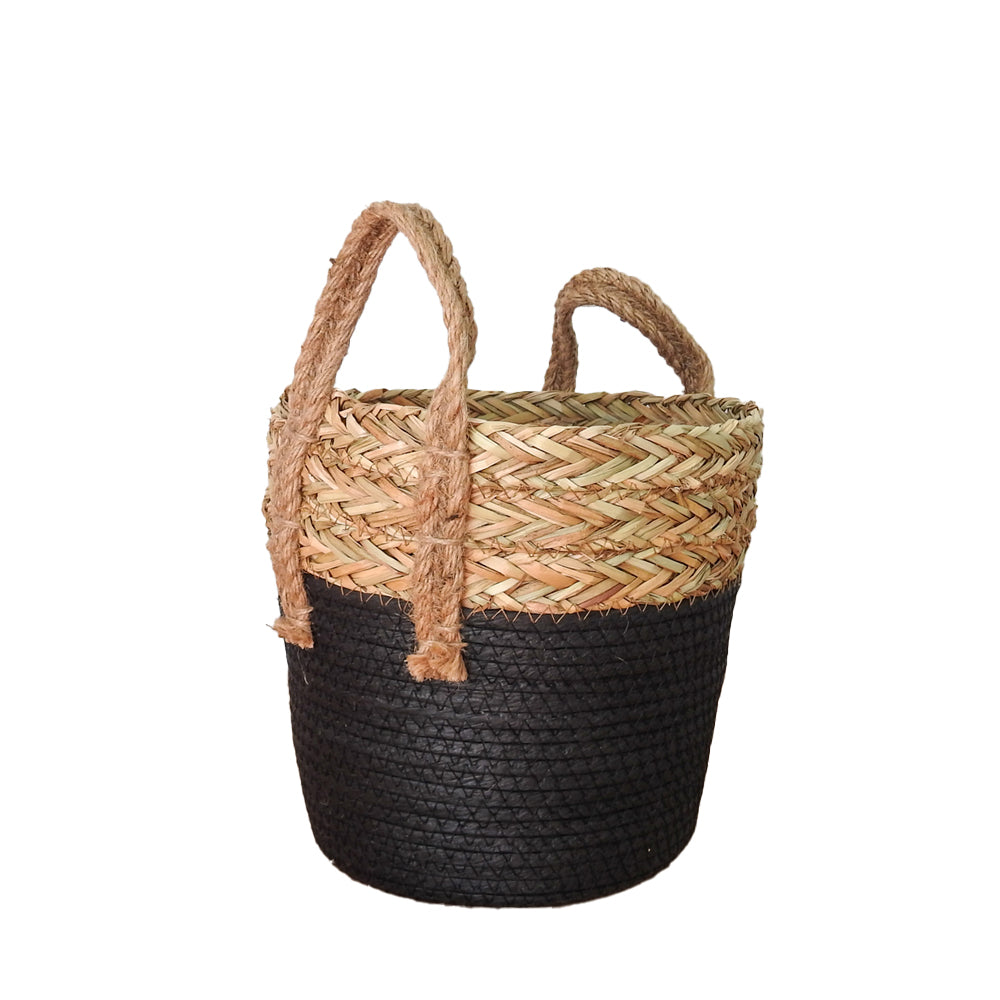 Black Bottom Basket Grass Top