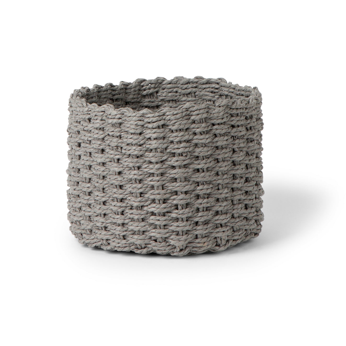 Grey Flower Baskets