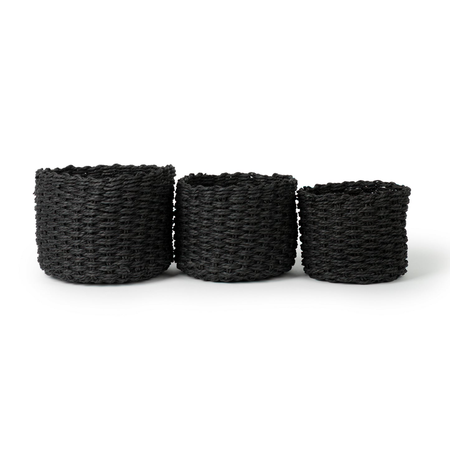 Black Flower Baskets