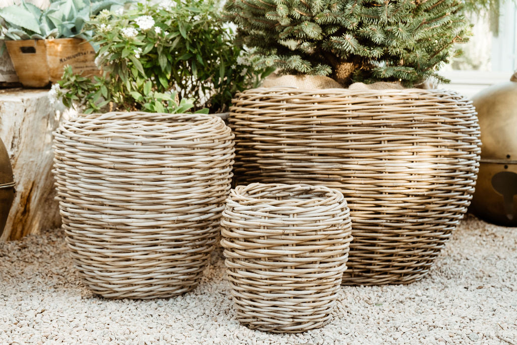 Rattan Garden Baskets