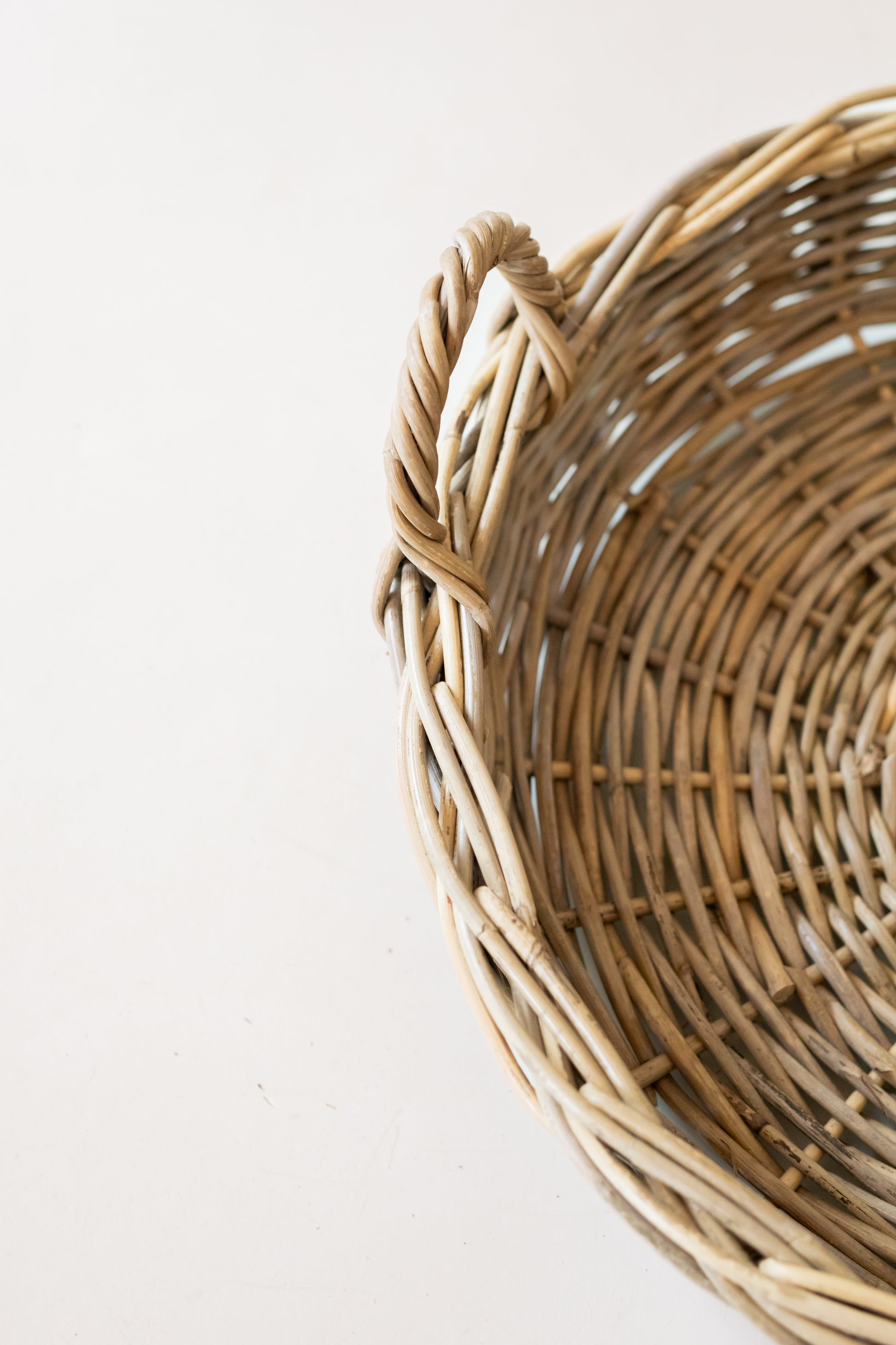 Rattan Tray on a white background