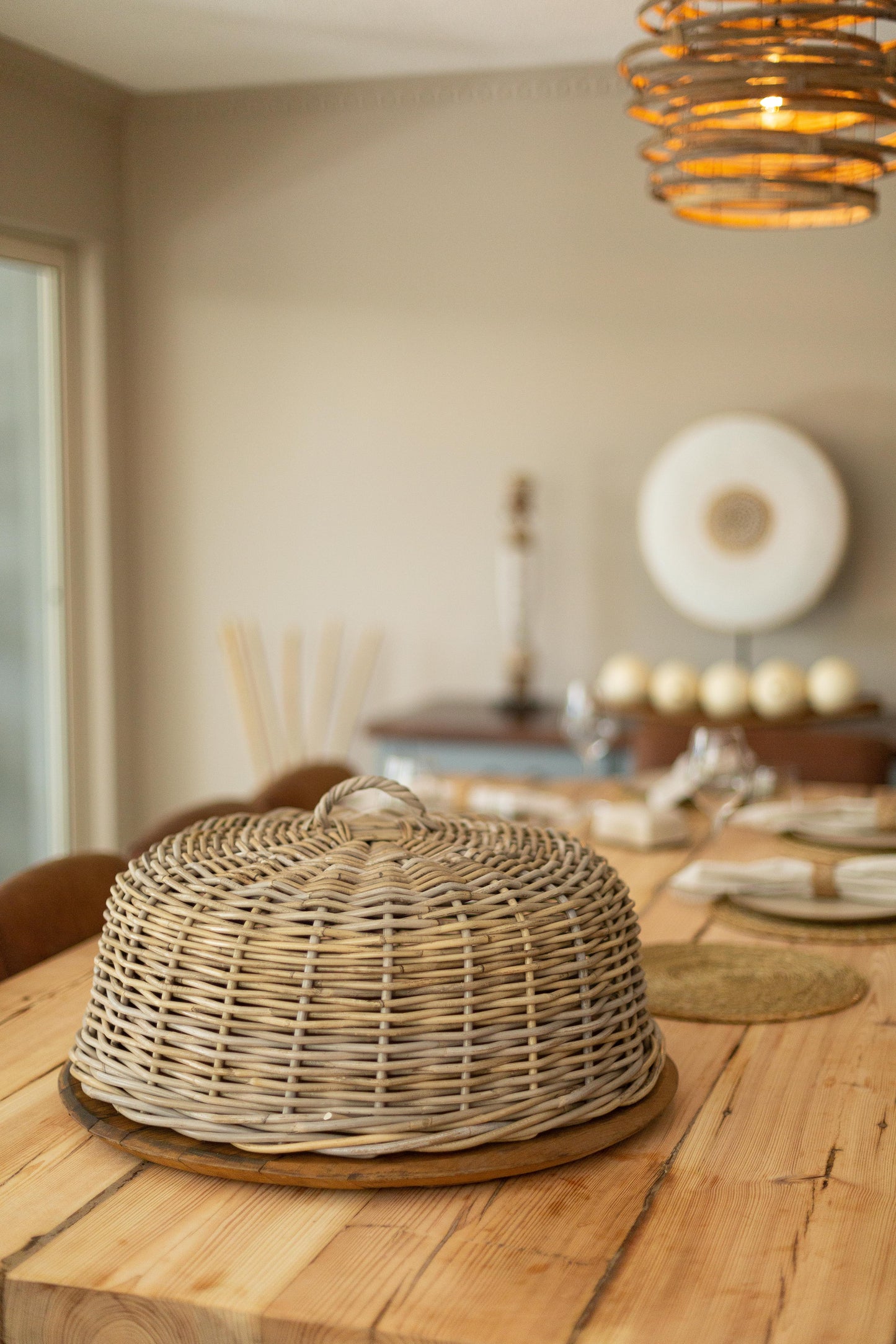 Rattan Food Cover Cloche