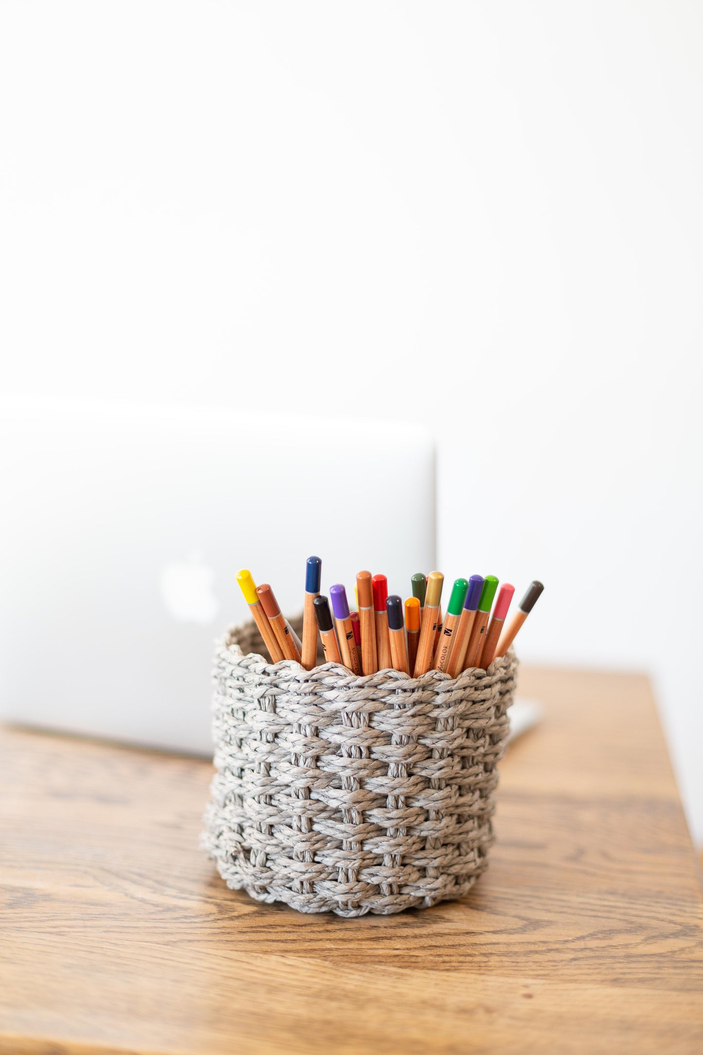 Black Woven Storage & Planter Basket