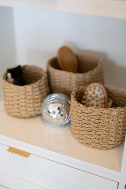 Black Woven Storage & Planter Basket