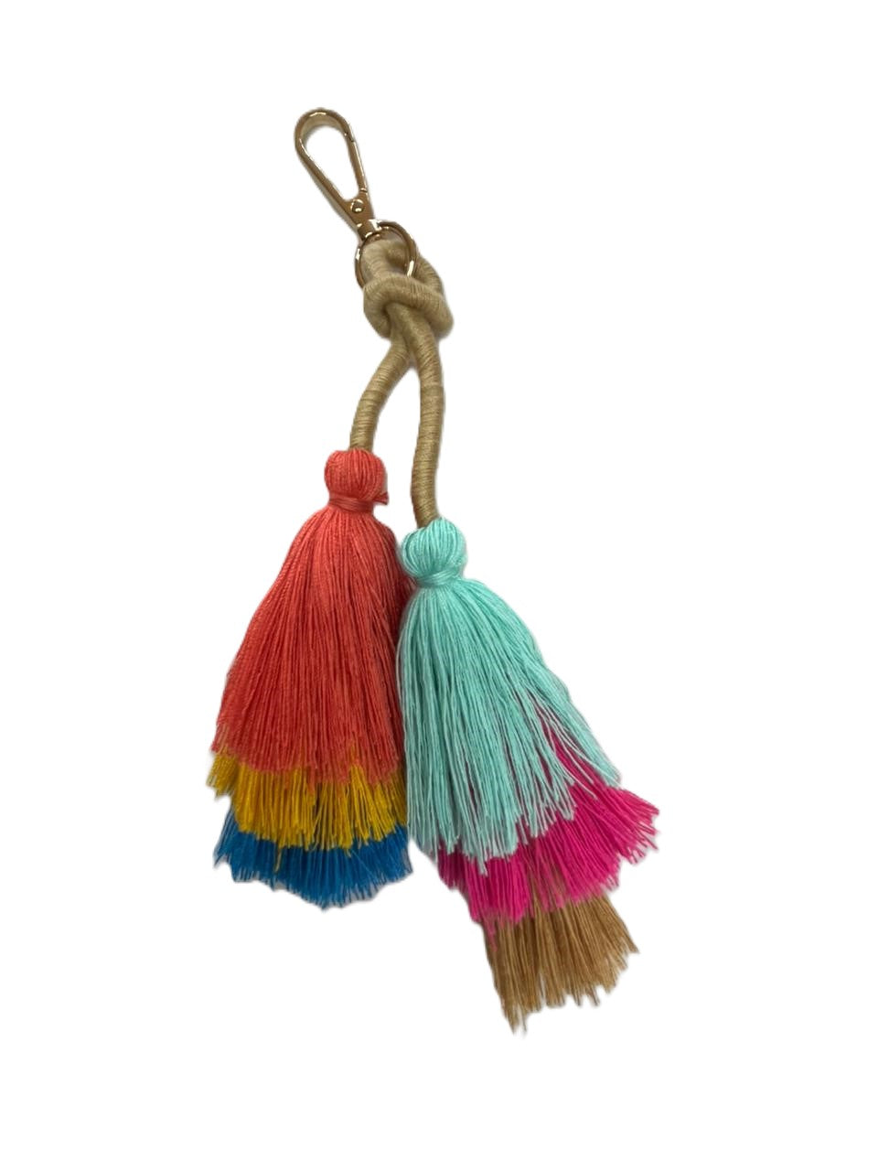 Double Knot Tassel Keyring (Multiple Colours)