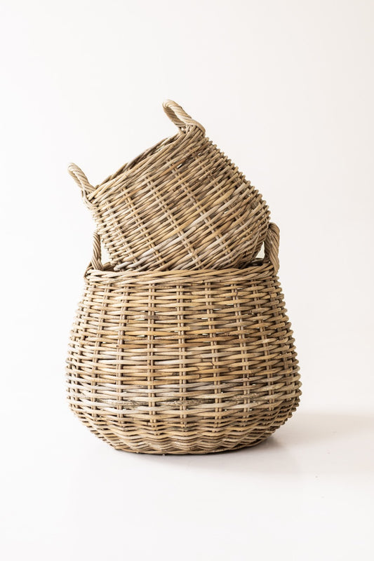 Rattan Round Bottom Basket