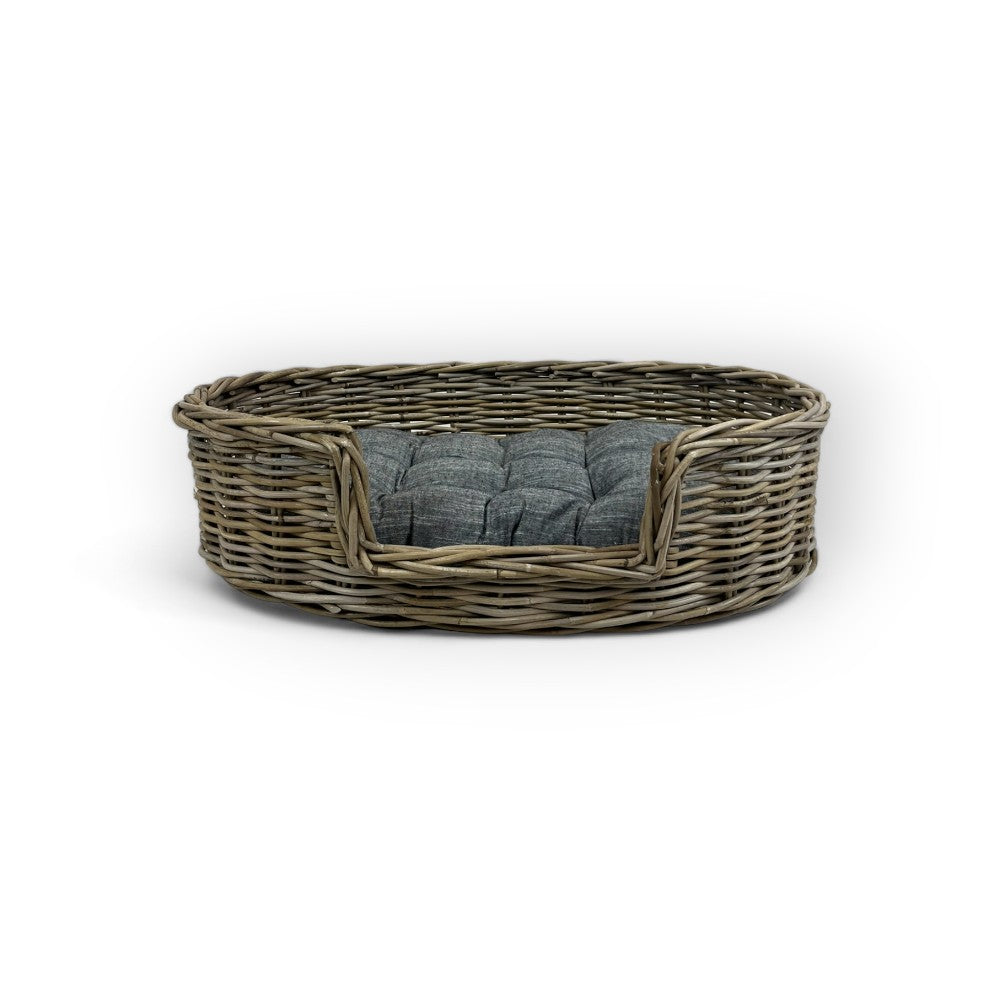 Oval Pet Bed with Pillow