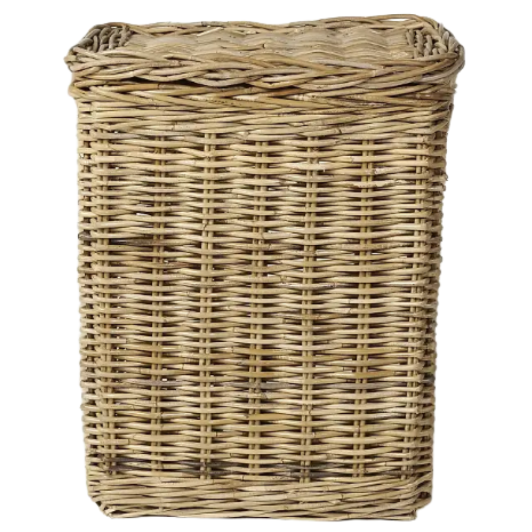 Rattan Tall Rectangular Laundry Basket