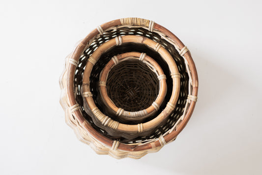 Rattan Stout Round Basket
