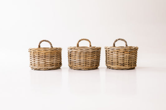 Pre-Order - Rattan Hanging Wall Basket