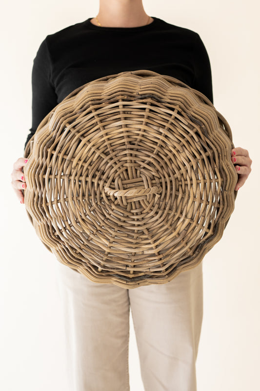 Pre-Order - Rattan Kubu Grey Cloche