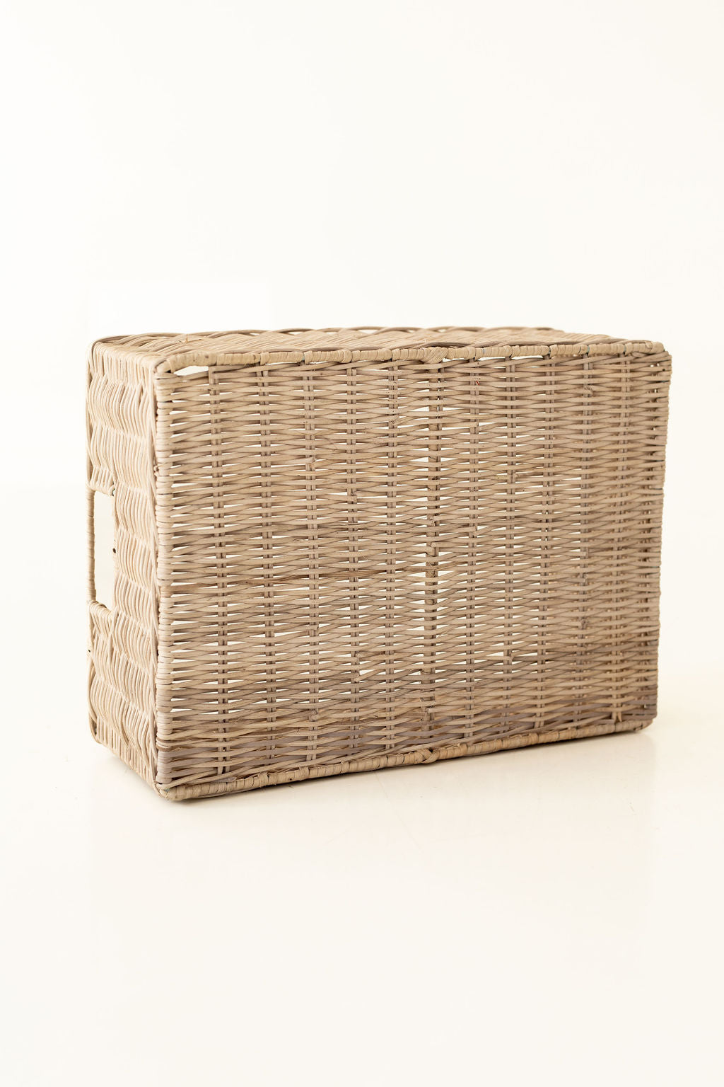 Wicker Shallow Rectangular Basket