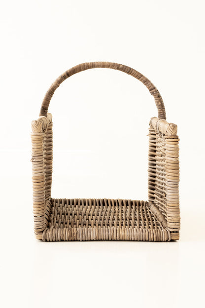 Rattan Rectangular Log Basket