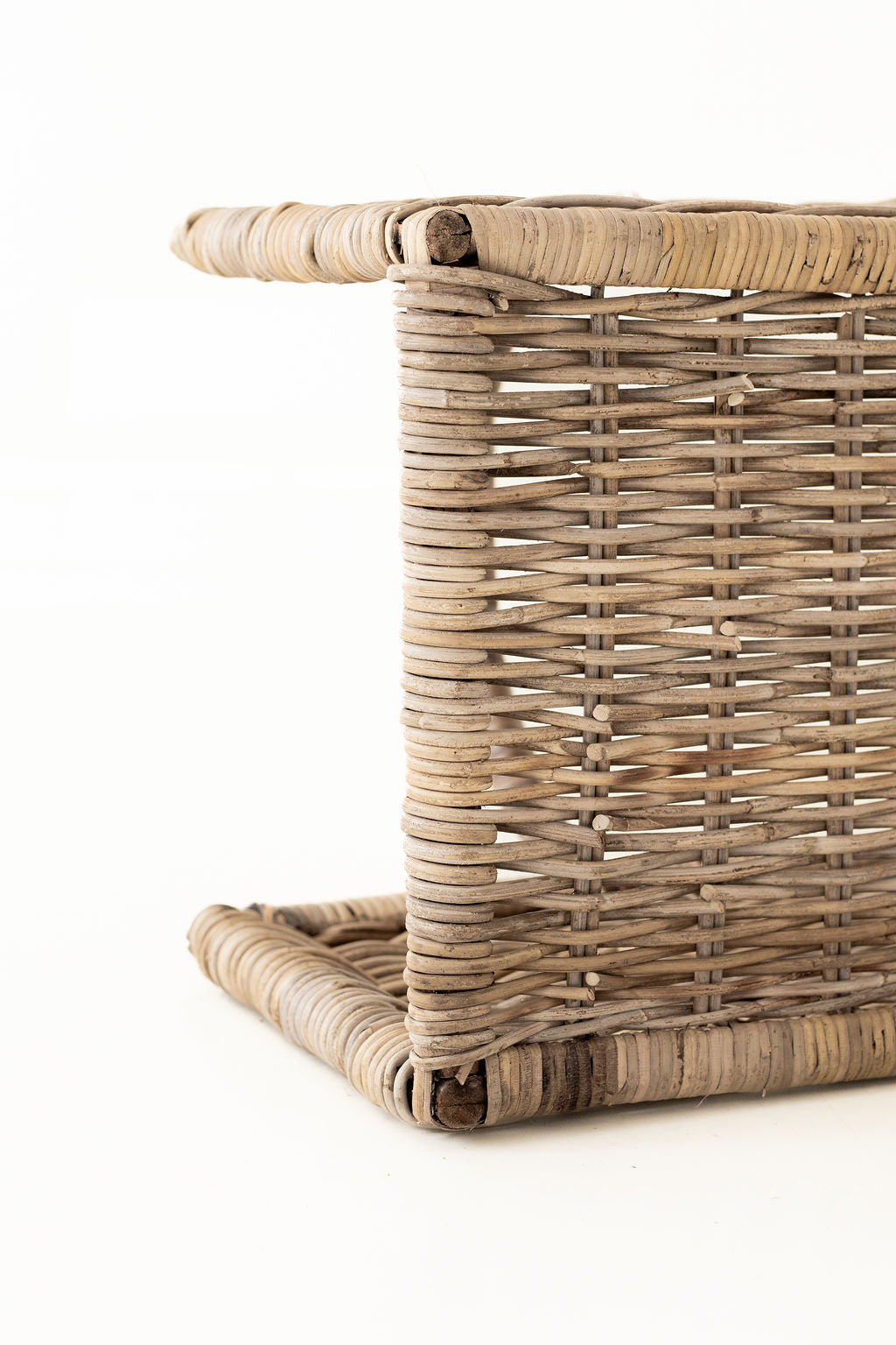 Rattan Rectangular Log Basket