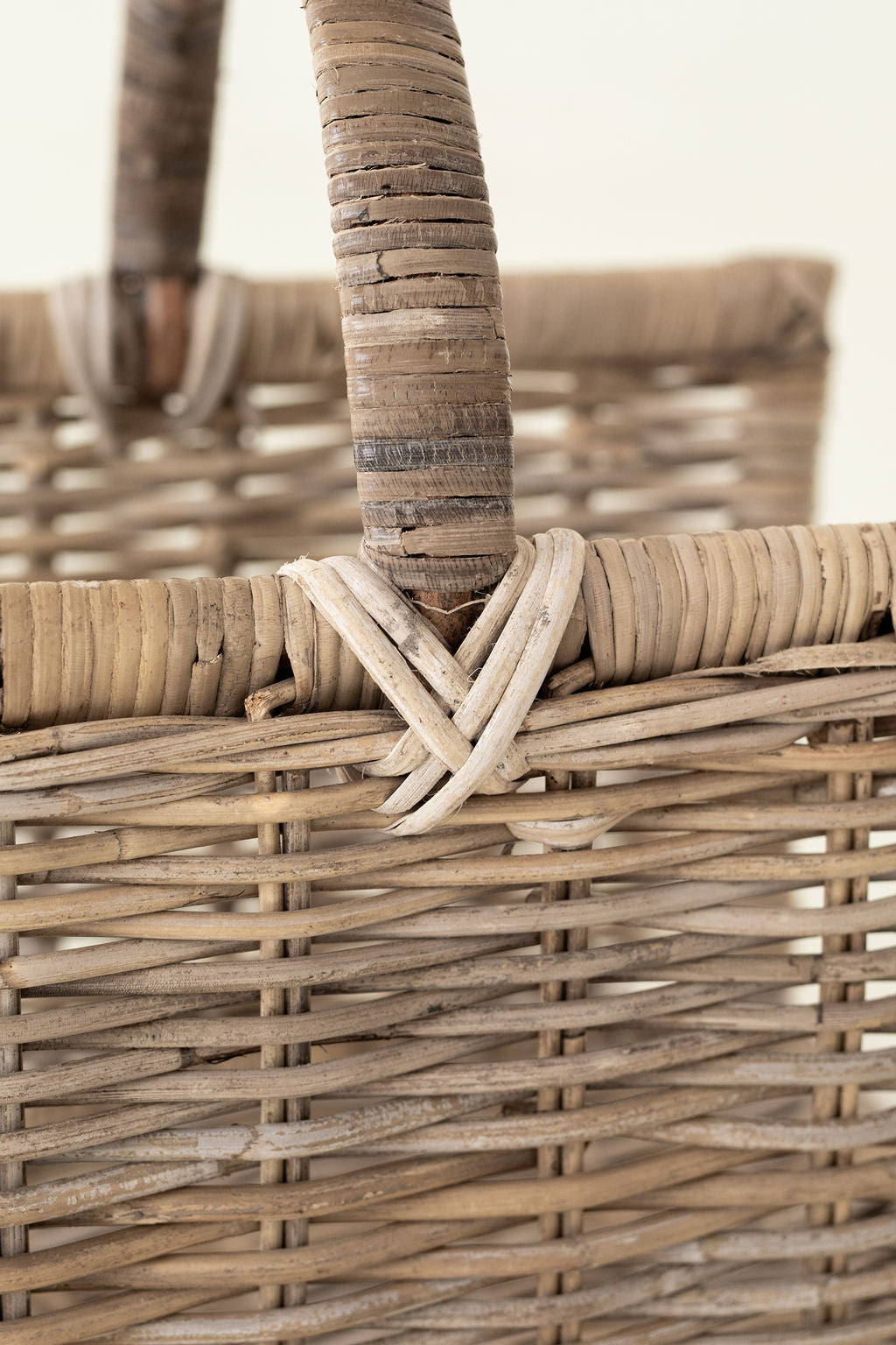 Rattan Rectangular Log Basket