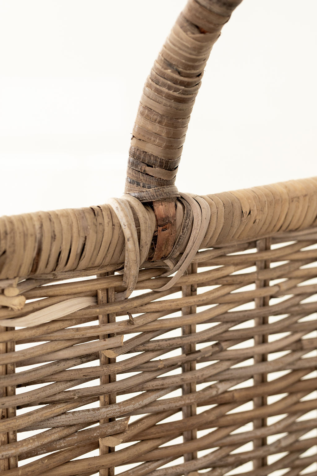 Rattan Rectangular Log Basket