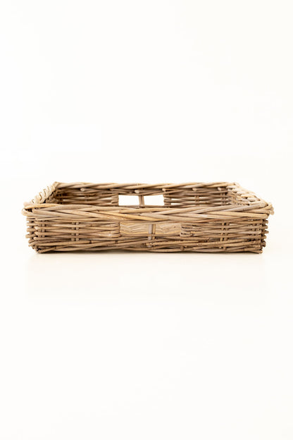 Rattan Square Tray - No Handles