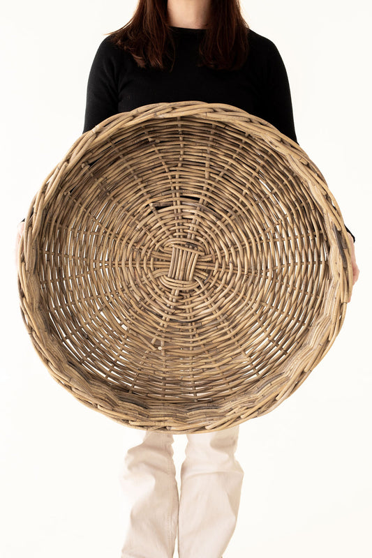 Rattan Round Tray - No Handles