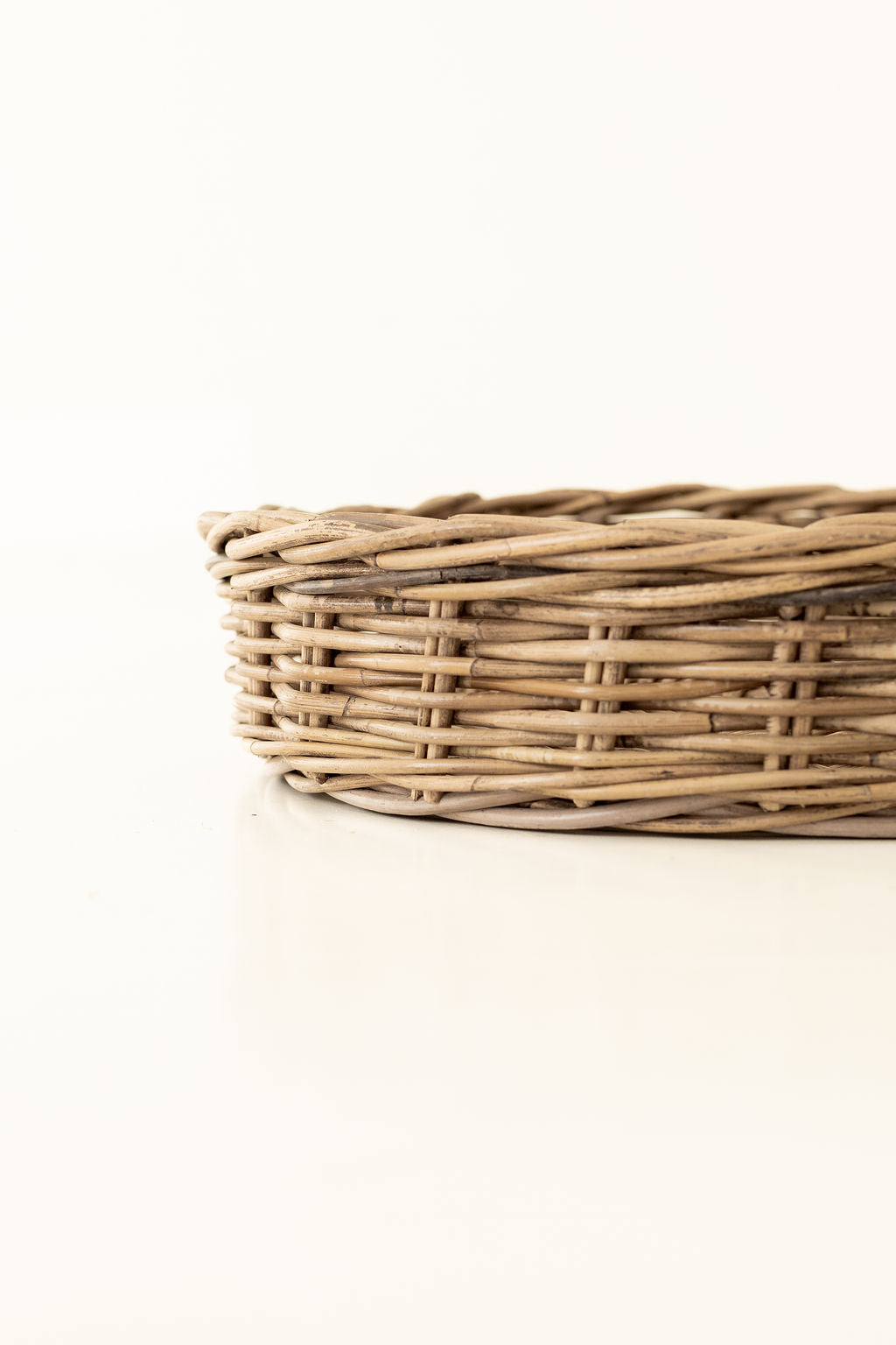 Rattan Round Tray - No Handles