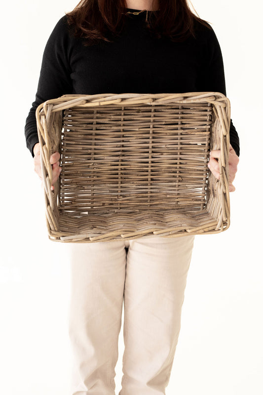 Rattan Rectangular Tray