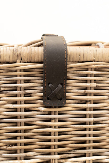 Bamboo and Rattan Picnic Basket