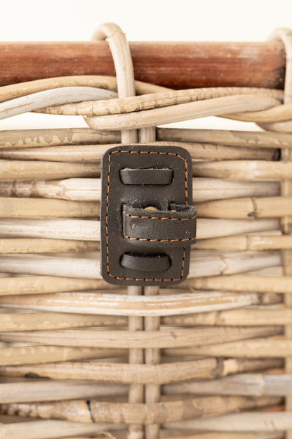 Bamboo and Rattan Picnic Basket