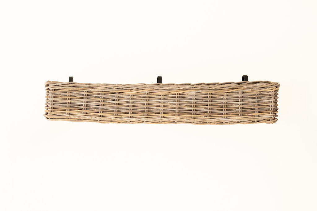 Rattan Balcony Flower Baskets