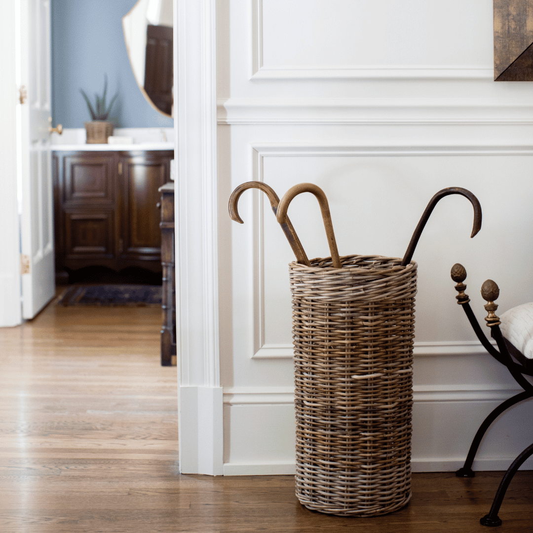Rattan Round Umbrella Stand