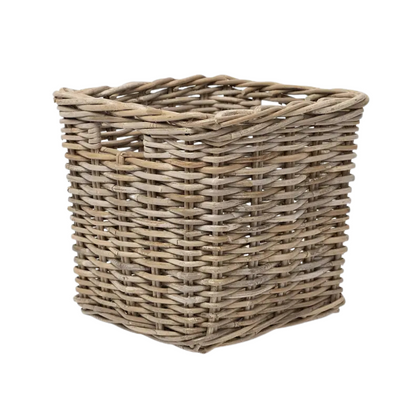 Rattan Square Kubu Grey Storage Baskets