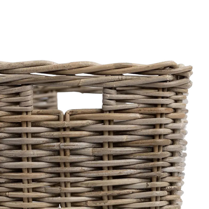 Rattan Square Kubu Grey Storage Baskets