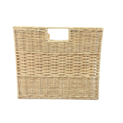 Wicker Weave Rectangular Storage Basket